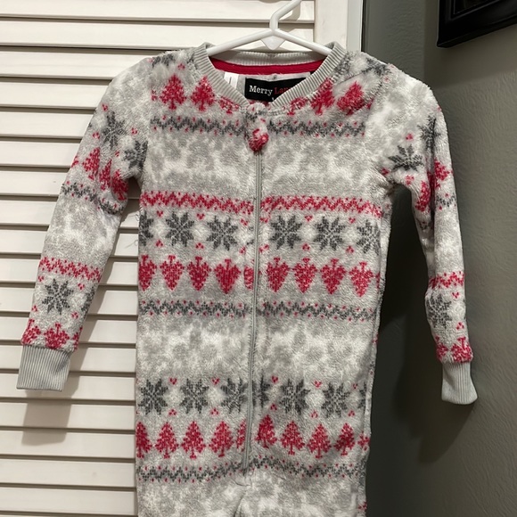 Toddler Winter Fleece Onesie Footless Pajamas - Picture 2 of 9